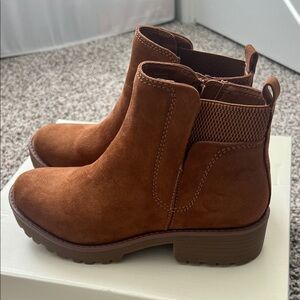 Sun + Stone Chestnut Ankle Booties